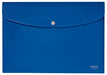 Leitz Recycle Polypropylene Document Wallet With Push Button Closure Blue 46780035