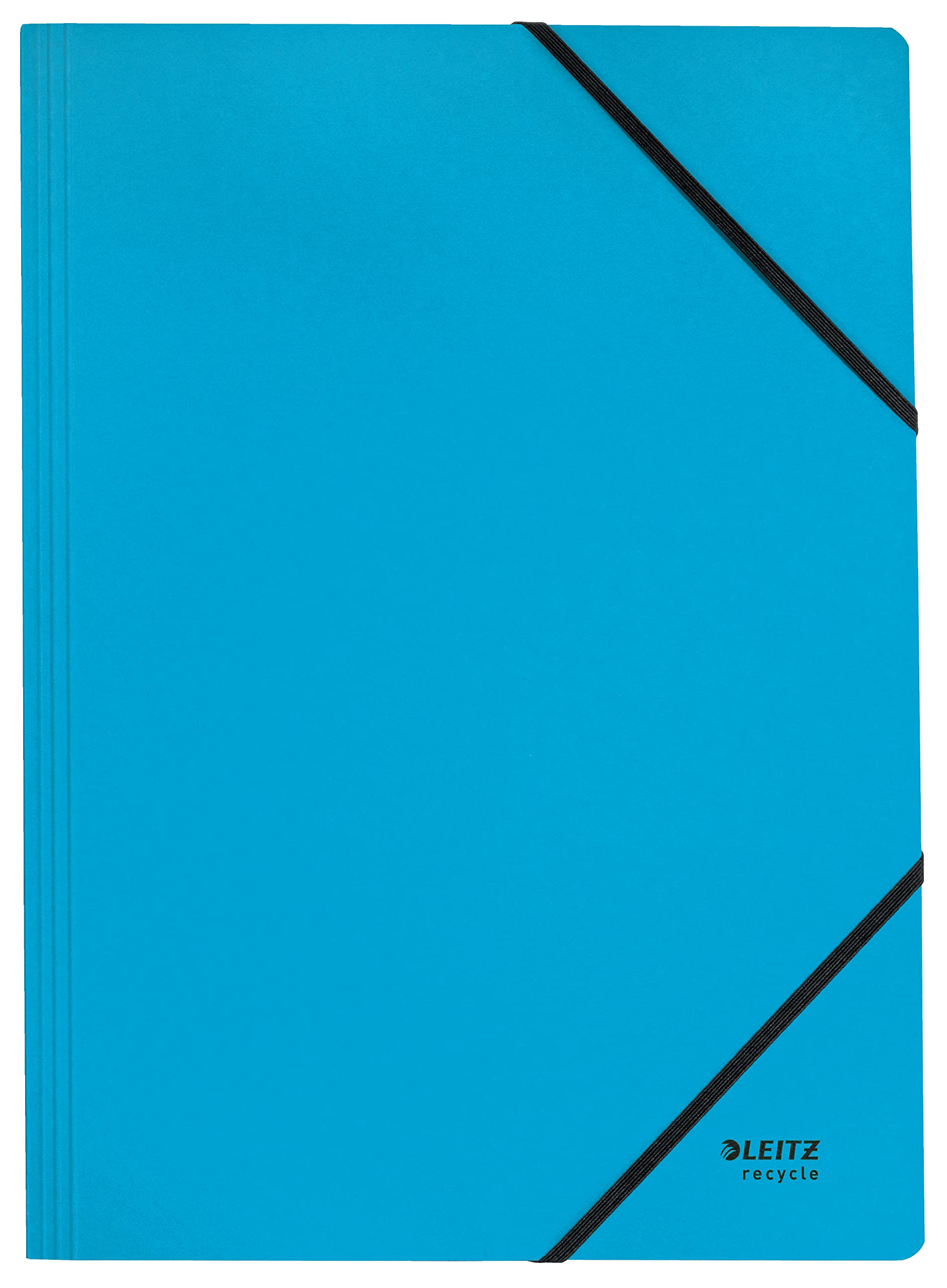 Leitz Recycle 39080035 A4 Corner Binder for 250 Sheets for Document Storage & Filing, 100% Recycled & Recyclable, Climate Neutral, Environmentally Friendly, Recycle Series, Blue, Pack of 10