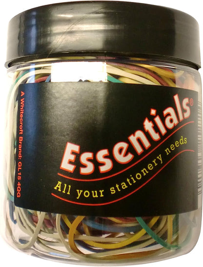 Whitecroft TS-120255 Essentials Assorted Rubber Band, 75g