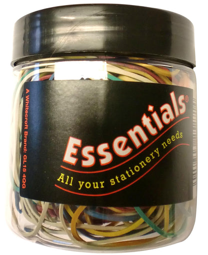 Whitecroft TS-120255 Essentials Assorted Rubber Band, 75g
