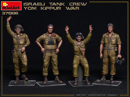 MiniArt MIN37086 1:35-Israeli Tank Crew, Yom Kippur War, Unpainted