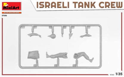 MiniArt MIN37086 1:35-Israeli Tank Crew, Yom Kippur War, Unpainted