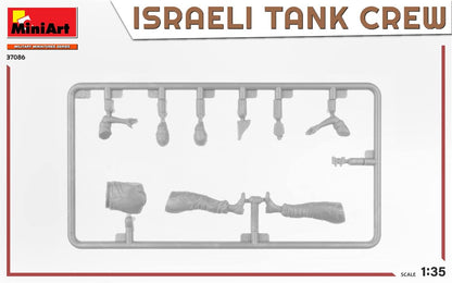 MiniArt MIN37086 1:35-Israeli Tank Crew, Yom Kippur War, Unpainted
