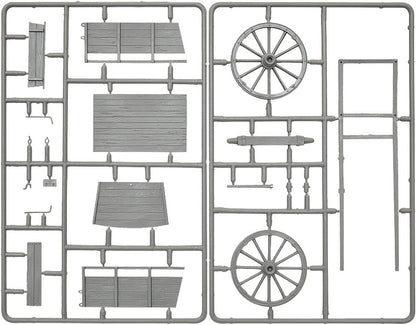 MiniArt MIN35657 1:35-Farm Cart with Village Accessories Scale Model kit
