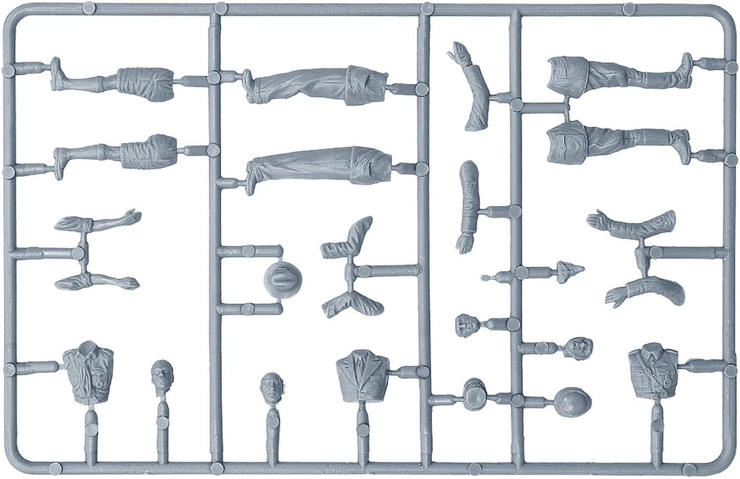 Miniart MIN38075 1:35-Germany Civilians 30-40s (Resin Head) Scale Model kit