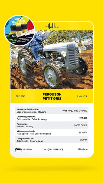 Heller 1:24 Gift Set - Ferguson TE-20 Petit Gris