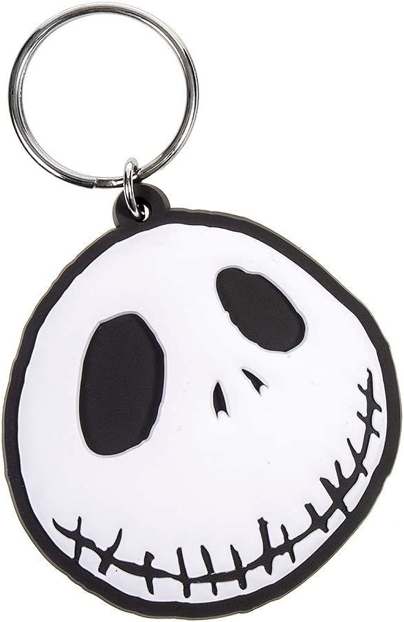 Disney Nightmare Before Christmas-Jack Rubber Keychain, Multi-Color, 4.5 x 6cm