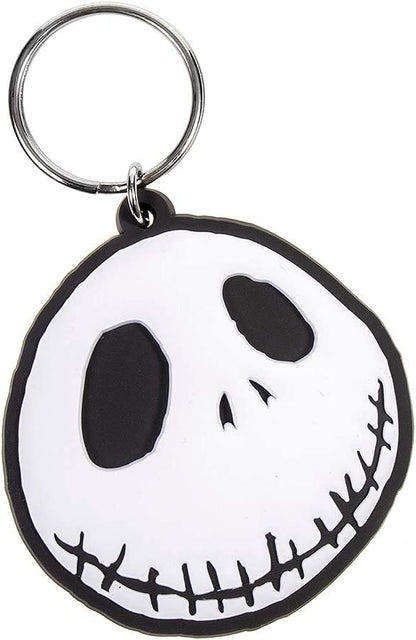 Disney Nightmare Before Christmas-Jack Rubber Keychain, Multi-Color, 4.5 x 6cm