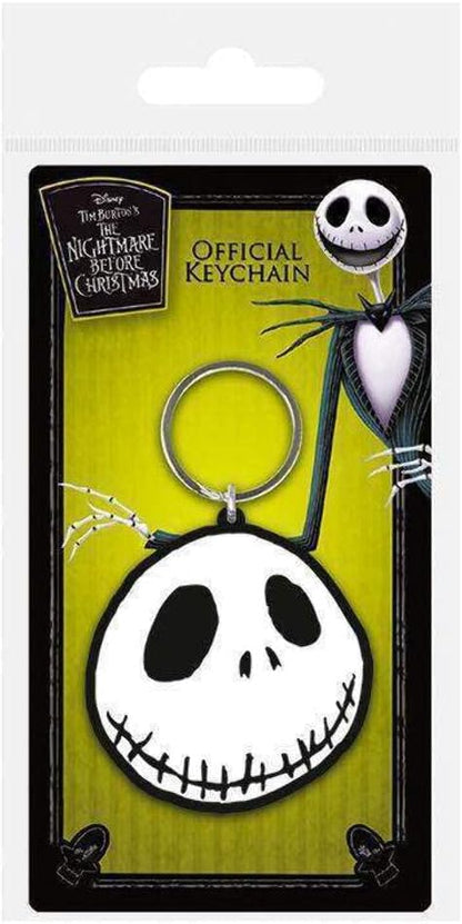 Disney Nightmare Before Christmas-Jack Rubber Keychain, Multi-Color, 4.5 x 6cm
