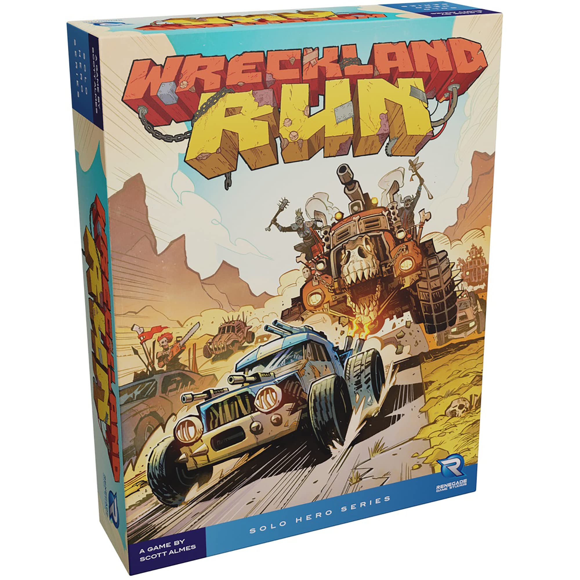 Renegade Games Studios Wreckland Run - Solo Hero Series, Renegade Games, Ages 10+, 1 Player Solo Campaign Game, 30-45 Min Per Campaign