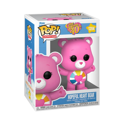 Funko POP! Animation: CB40- Hopeful Heart Bear - Glow In the Dark CH - Care Bears - Collectable Vinyl Figure - Gift Idea - Official Merchandise - Toys for Kids & Adults - TV Fans One Size