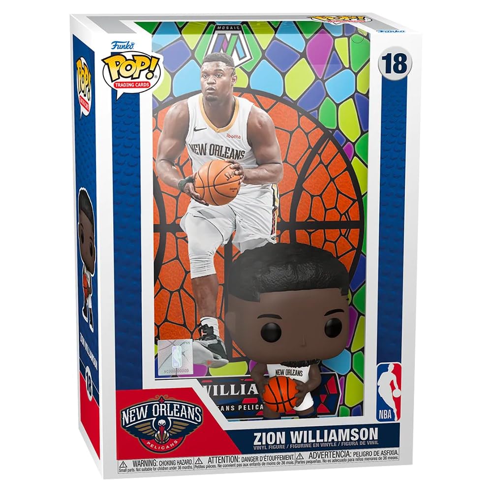 Funko POP! Trading Cards: Zion Williamson - (Mosaic) - Collectable Vinyl Figure - Gift Idea - Official Merchandise - Toys for Kids & Adults - Model Figure for Collectors and Display