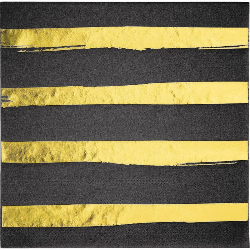 Creative Converting 192-Count-Carta per Il Pranzo a 3 Strati Tovaglioli, Touch of Pellicola in Velluto, Colore: Nero, 6.5", 329934
