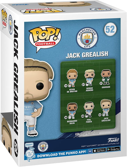 Funko POP! Football: Manchester City - Jack Grealish G. - Manchester City FC - Collectable Vinyl Figure - Gift Idea - Official Merchandise - Toys for Kids & Adults - Sports Fans Single