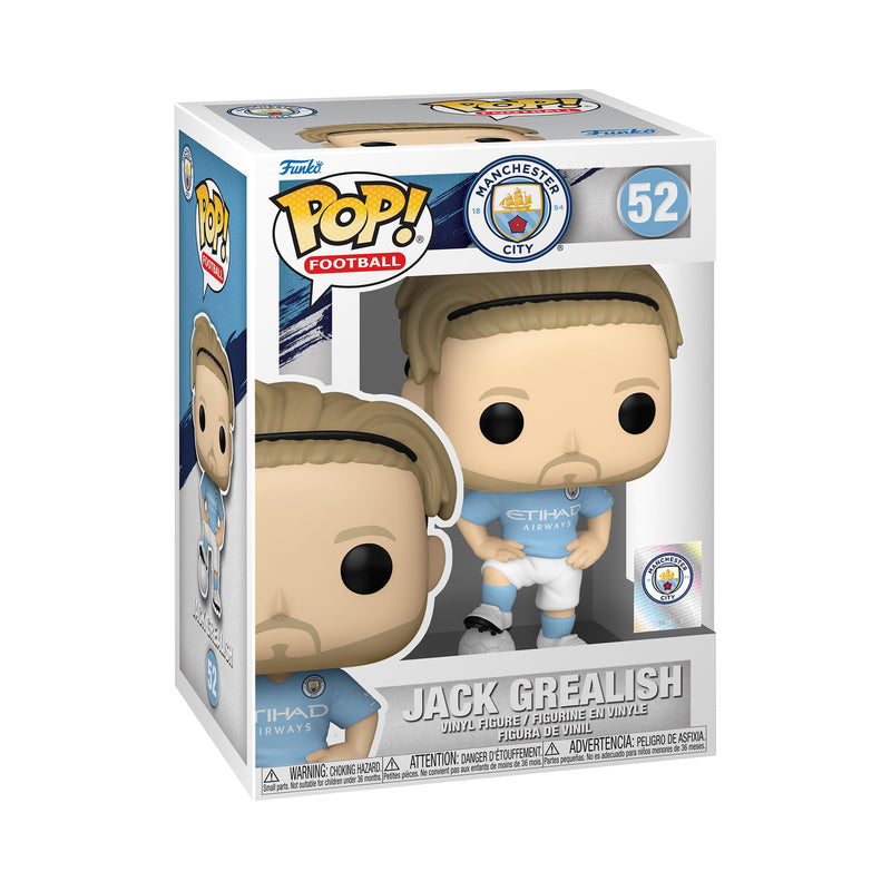 Funko POP! Football: Manchester City - Jack Grealish G. - Manchester City FC - Collectable Vinyl Figure - Gift Idea - Official Merchandise - Toys for Kids & Adults - Sports Fans Single