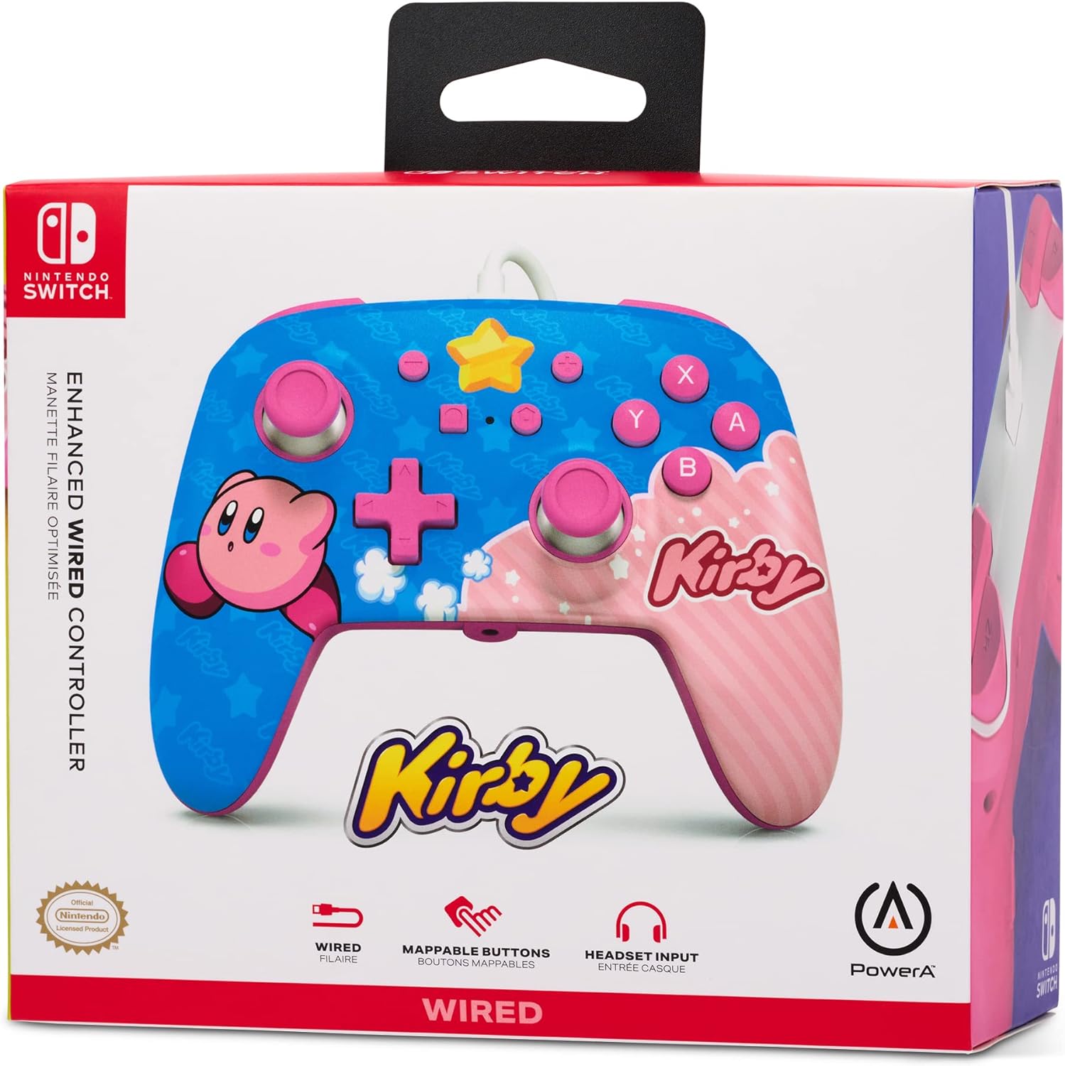 PowerA Enhanced Wired Controller for Nintendo Switch - Kirby