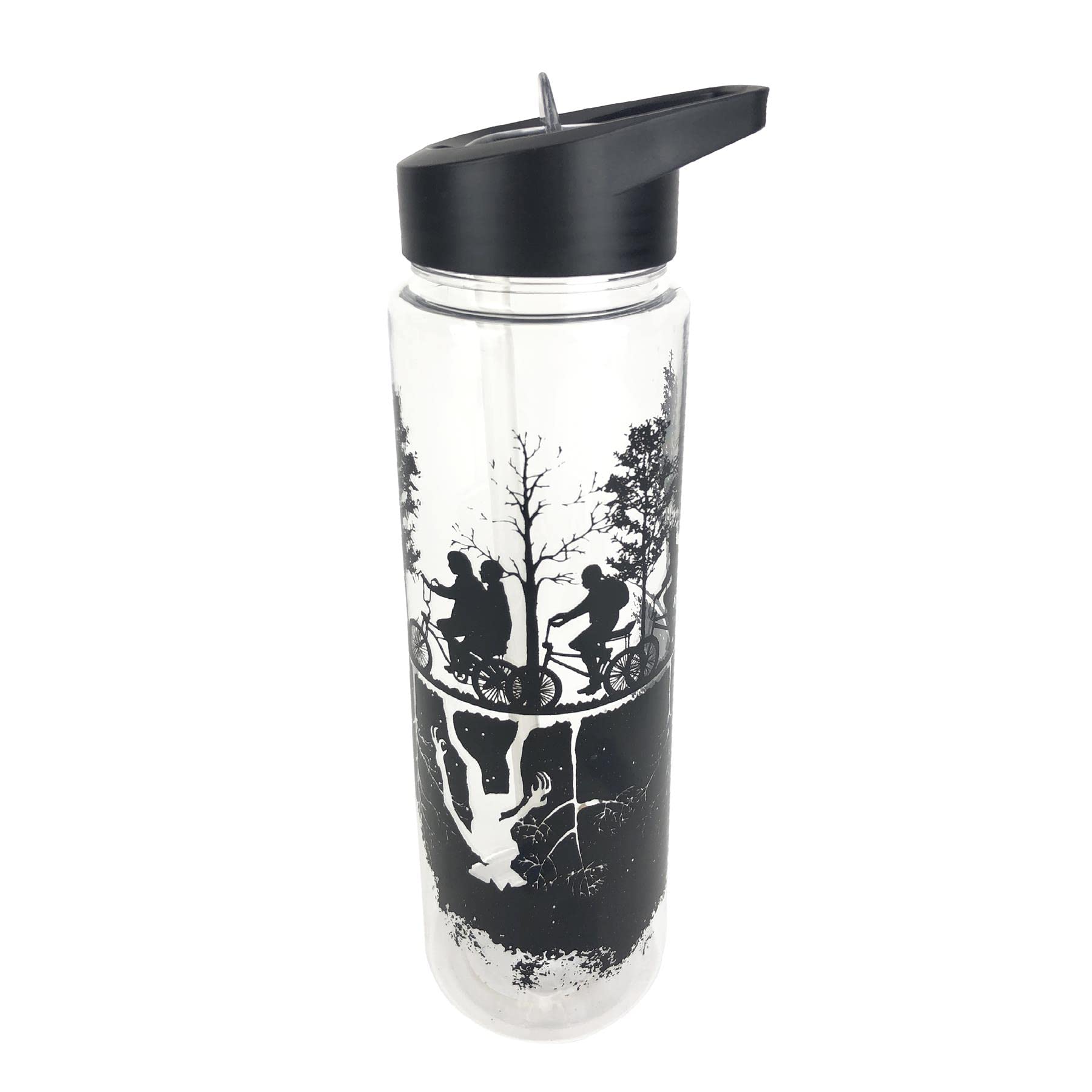 Stranger Things Travel Bottle (Upside Down Design) Plastic Drinks Bottle 25oz/700ml - Official Merchandise
