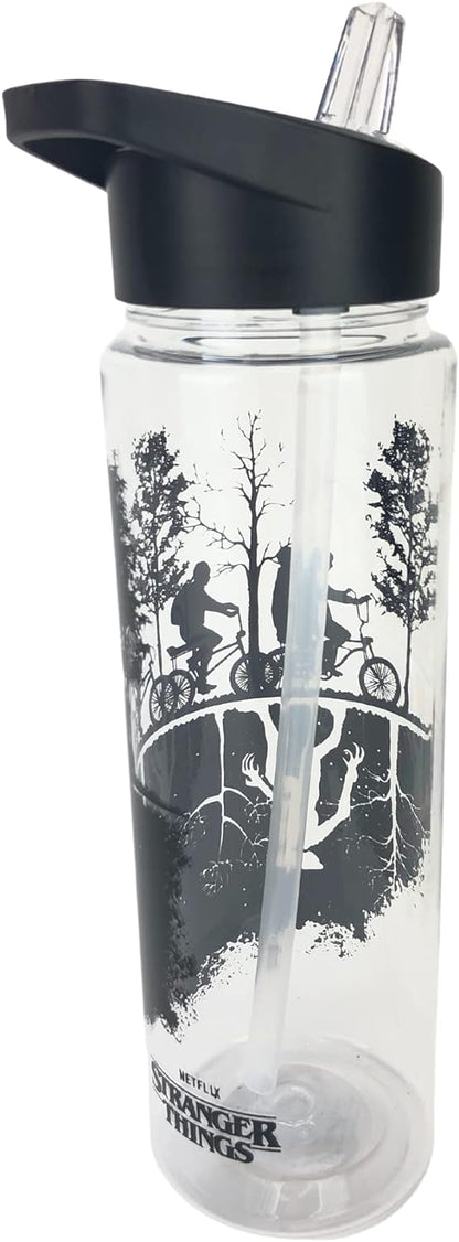 Stranger Things Travel Bottle (Upside Down Design) Plastic Drinks Bottle 25oz/700ml - Official Merchandise