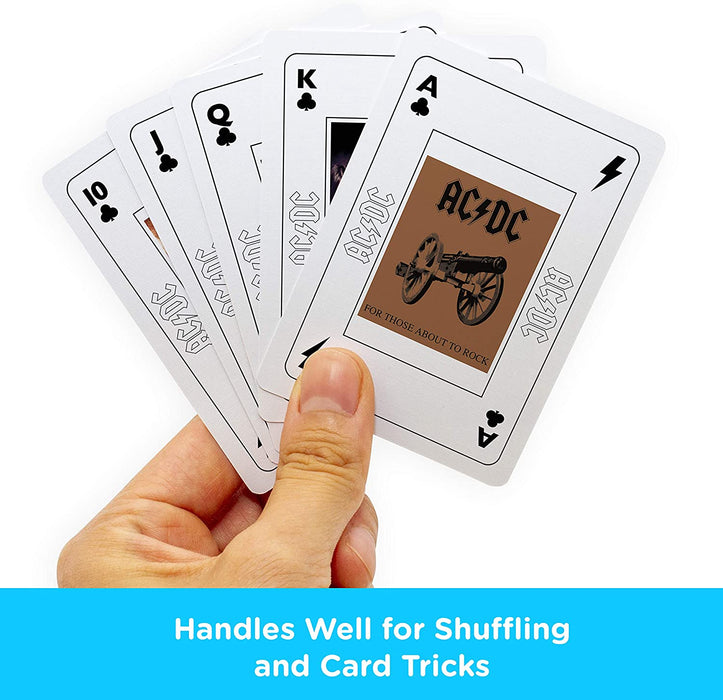 AQUARIUS NEW! AC/DC In Rock We Trust set of 52 playing cards (+ jokers