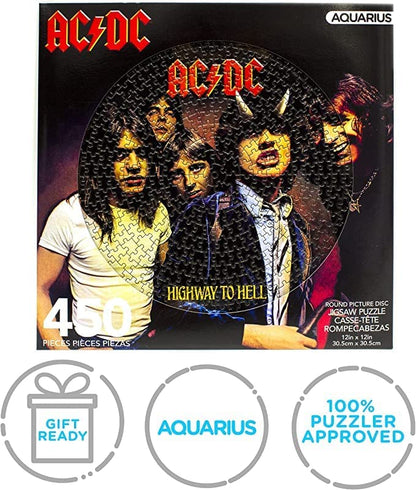 NMR Distribution ALBM-002 AC/DC Highway to Hell 450 pc Picture Disc Puzzle, Multi-Colored