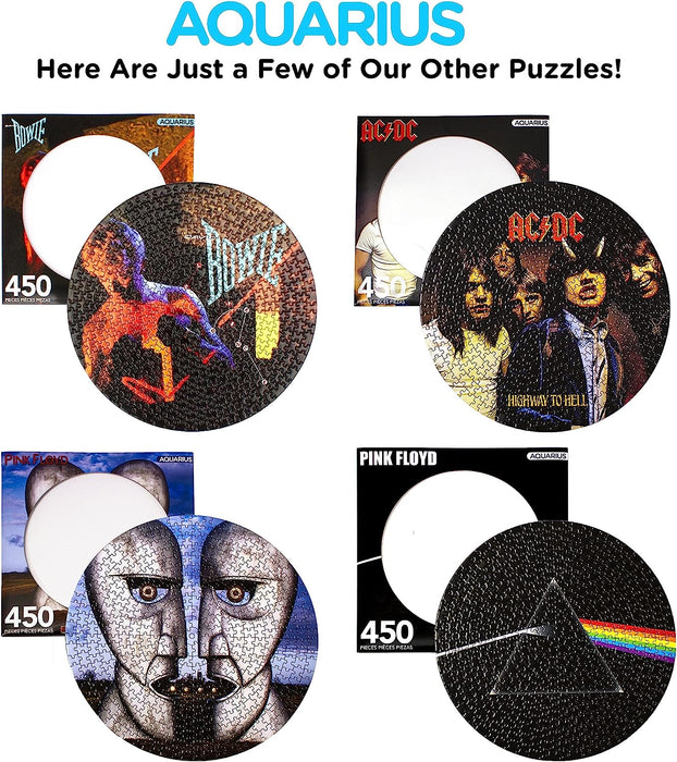 AQUARIUS Pink Floyd Dark Side Record Disc Puzzle (450 Piece Jigsaw Puzzle) - Officially Licensed Pink Floyd Merchandise & Collectibles - Glare Free - Precision Fit - 12 x 12 Inches