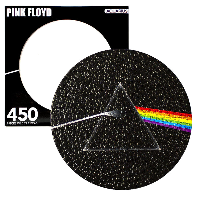 AQUARIUS Pink Floyd Dark Side Record Disc Puzzle (450 Piece Jigsaw Puzzle) - Officially Licensed Pink Floyd Merchandise & Collectibles - Glare Free - Precision Fit - 12 x 12 Inches