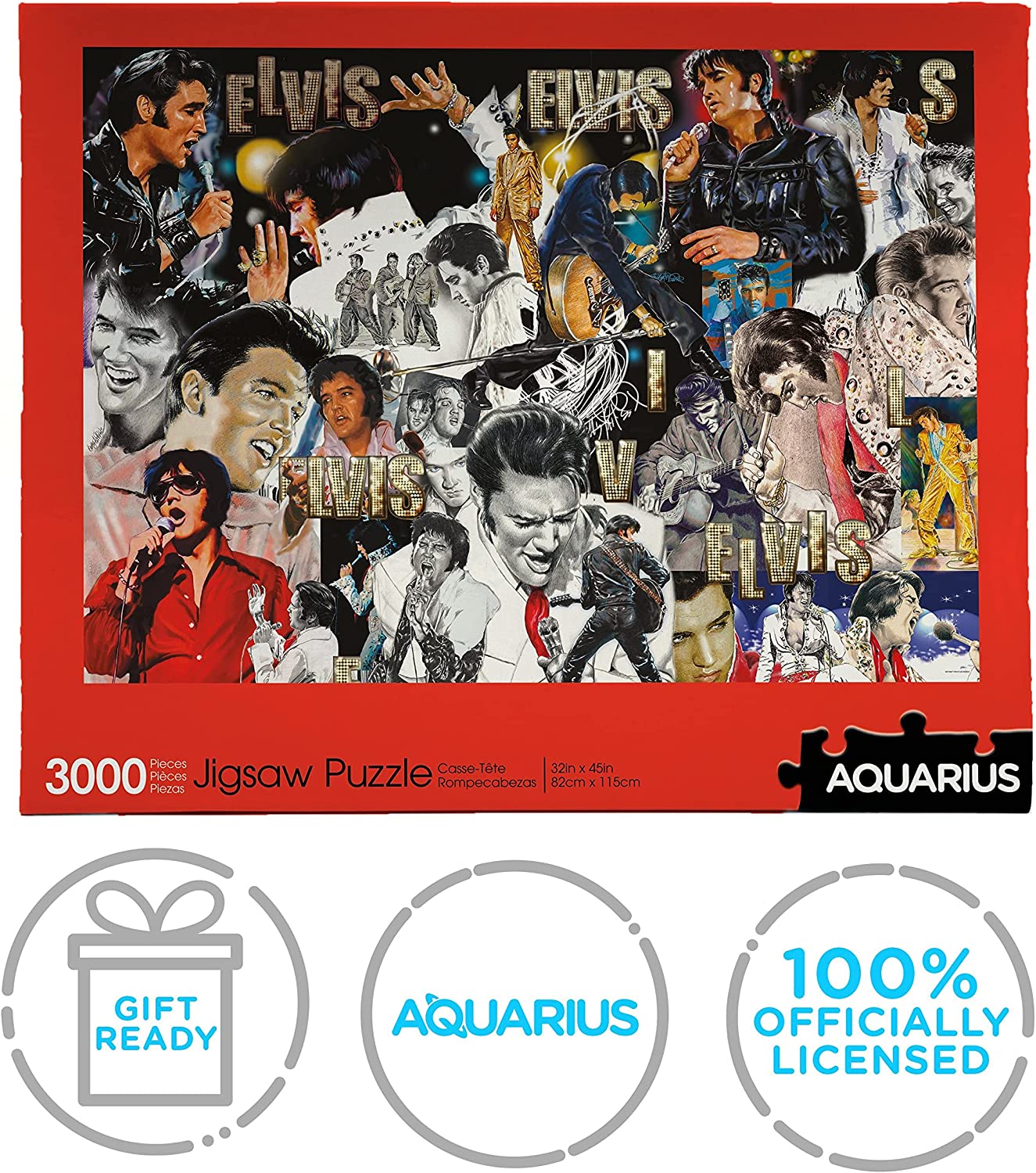 Elvis Presley 3000 piece jigsaw puzzle 32 x 45 Inches (68518