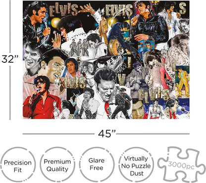 Elvis Presley 3000 piece jigsaw puzzle 32 x 45 Inches (68518