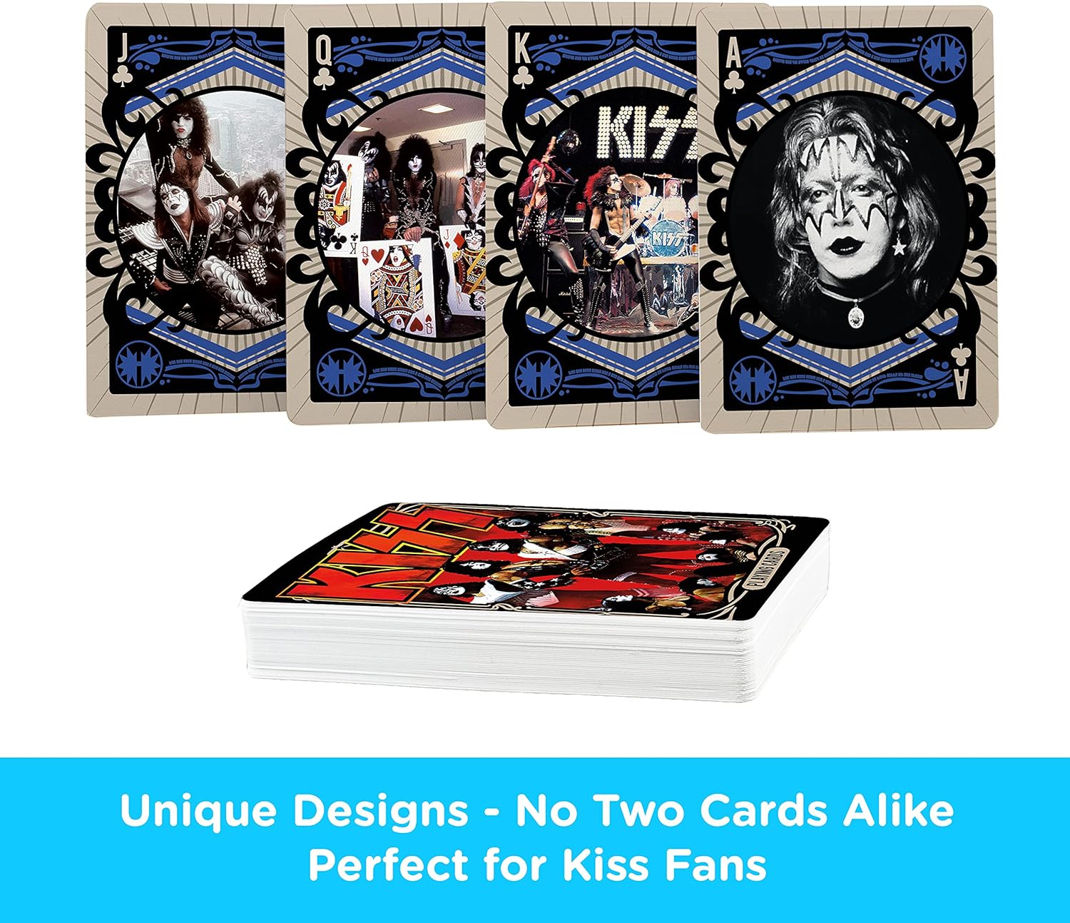 AQUARIUS NEW! Kiss Photos set of 52 playing cards (+ jokers
