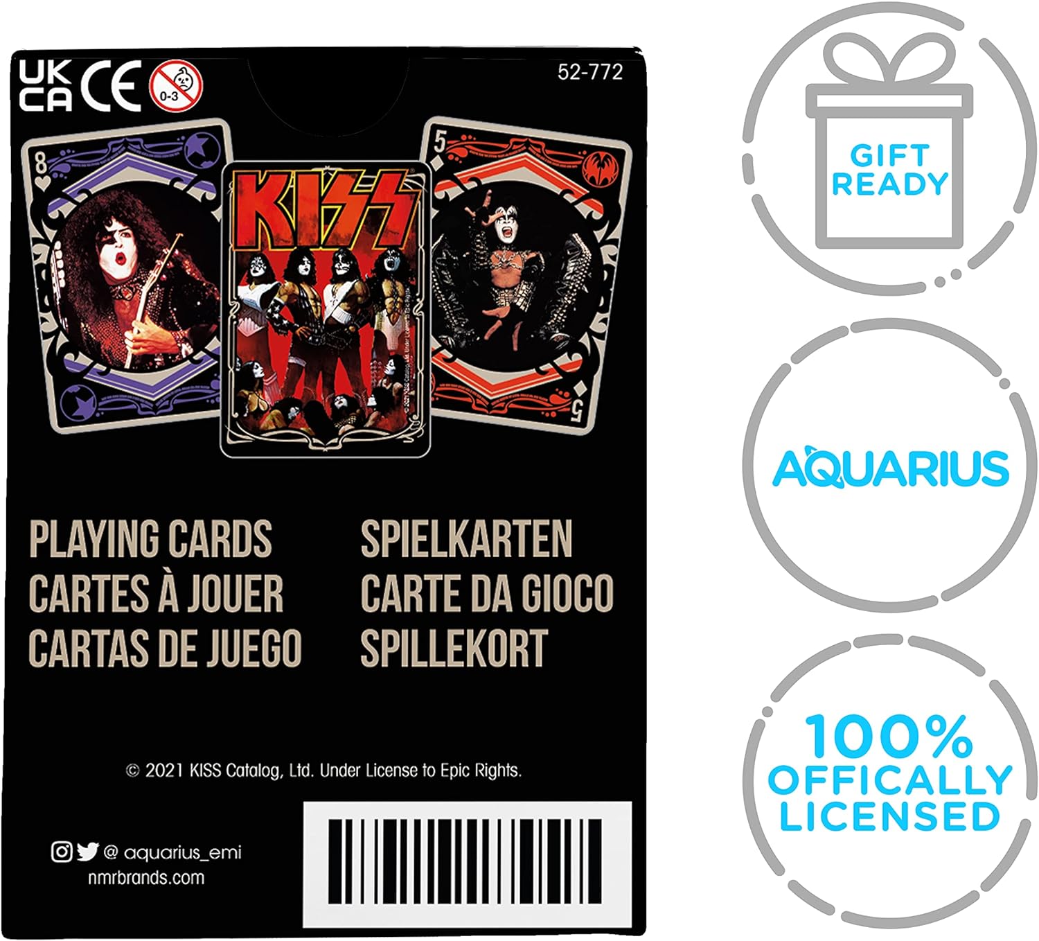 AQUARIUS NEW! Kiss Photos set of 52 playing cards (+ jokers