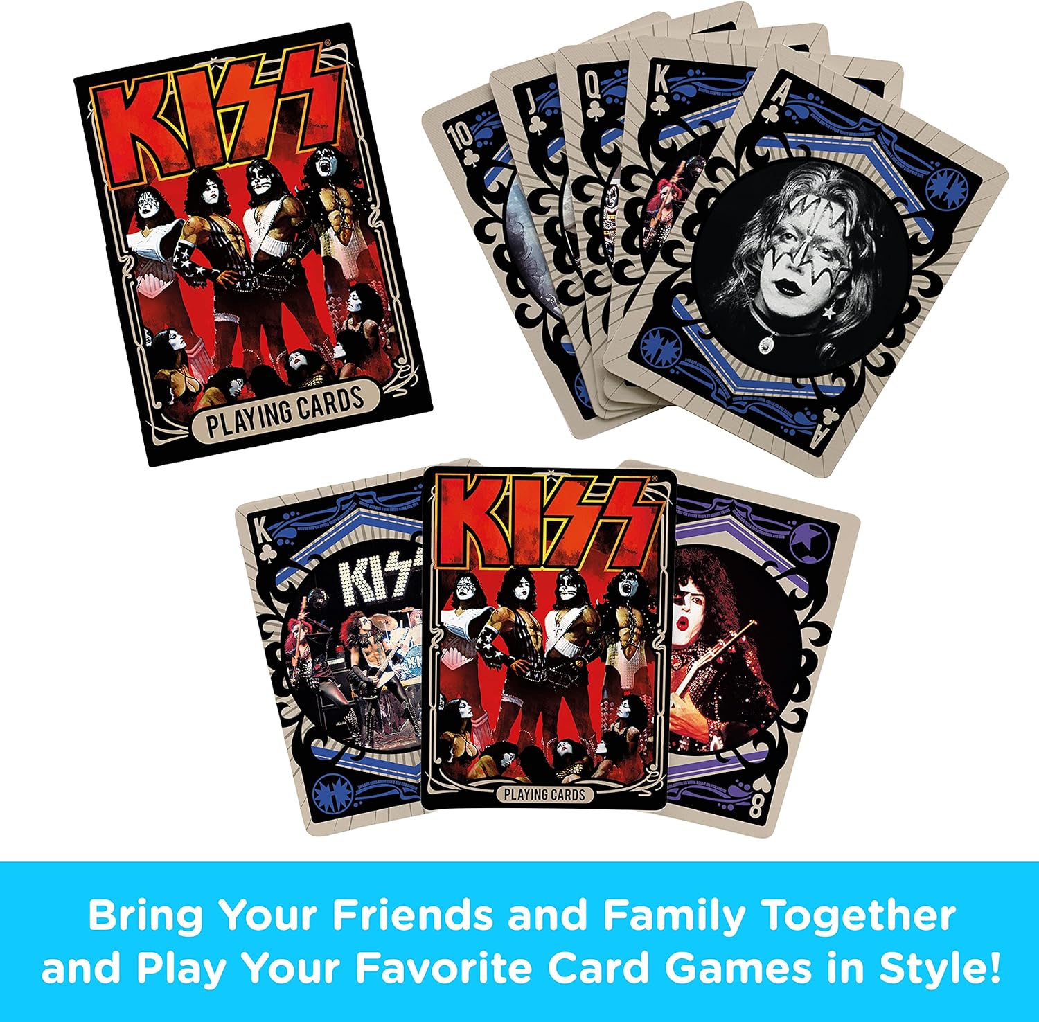 AQUARIUS NEW! Kiss Photos set of 52 playing cards (+ jokers