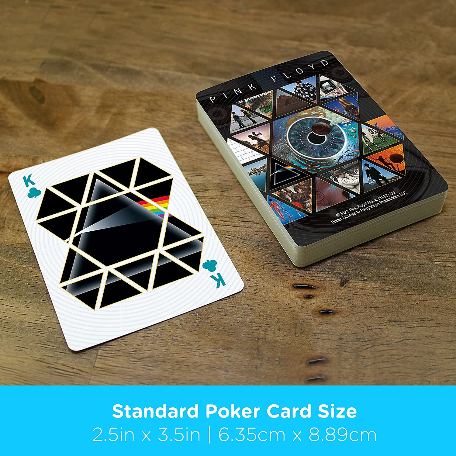 AQUARIUS Pink Floyd Playing Cards - Pink Floyd Themed Deck of Cards for Your Favorite Card Games - Officially Licensed Pink Floyd Merchandise & Collectibles