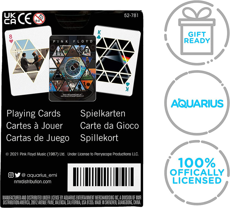 AQUARIUS Pink Floyd Playing Cards - Pink Floyd Themed Deck of Cards for Your Favorite Card Games - Officially Licensed Pink Floyd Merchandise & Collectibles