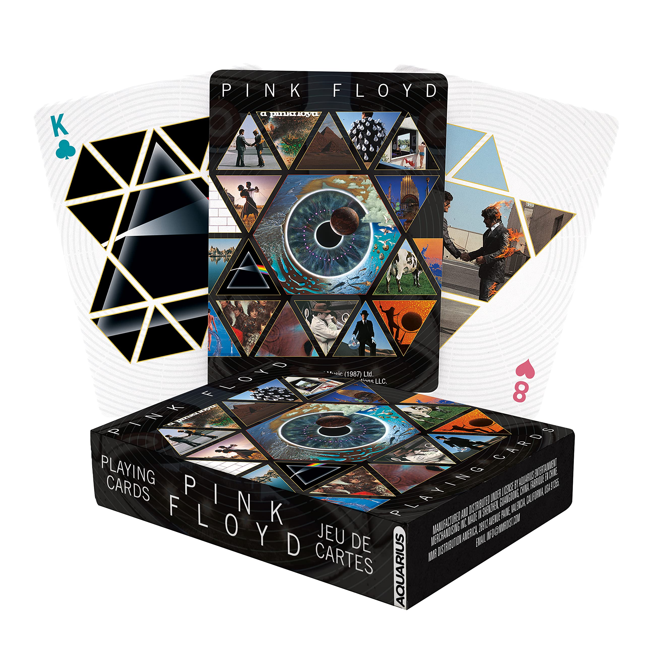 AQUARIUS Pink Floyd Playing Cards - Pink Floyd Themed Deck of Cards for Your Favorite Card Games - Officially Licensed Pink Floyd Merchandise & Collectibles