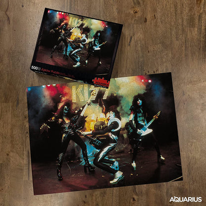 AQUARIUS KISS Puzzle (500 Piece Jigsaw Puzzle) - Glare Free - Precision Fit - Officially Licensed KISS Merchandise & Collectibles - 14x19 Inches