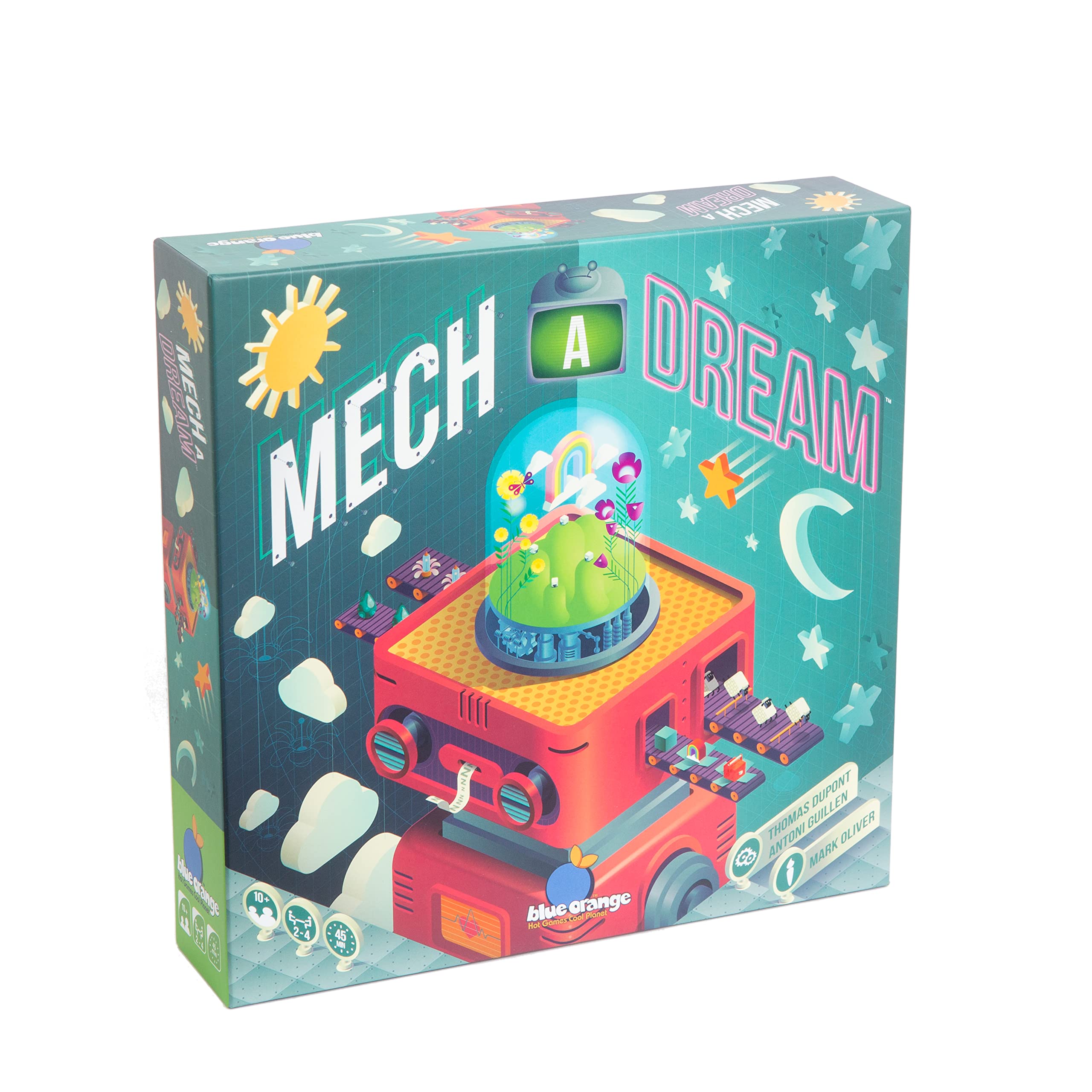 Blue Orange, Mech A Dream, Family Board Game, Ages 10+, 2-4 Players, 45 Minutes Playing Time