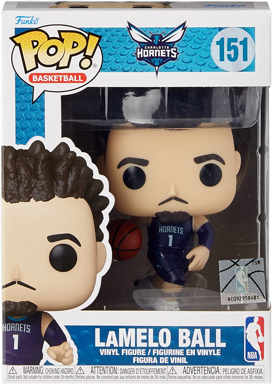 Funko POP! NBA: Hornets - LaMelo Ball - Collectable Vinyl Figure - Gift Idea - Official Merchandise - Toys for Kids & Adults - Sports Fans - Model Figure for Collectors and Display