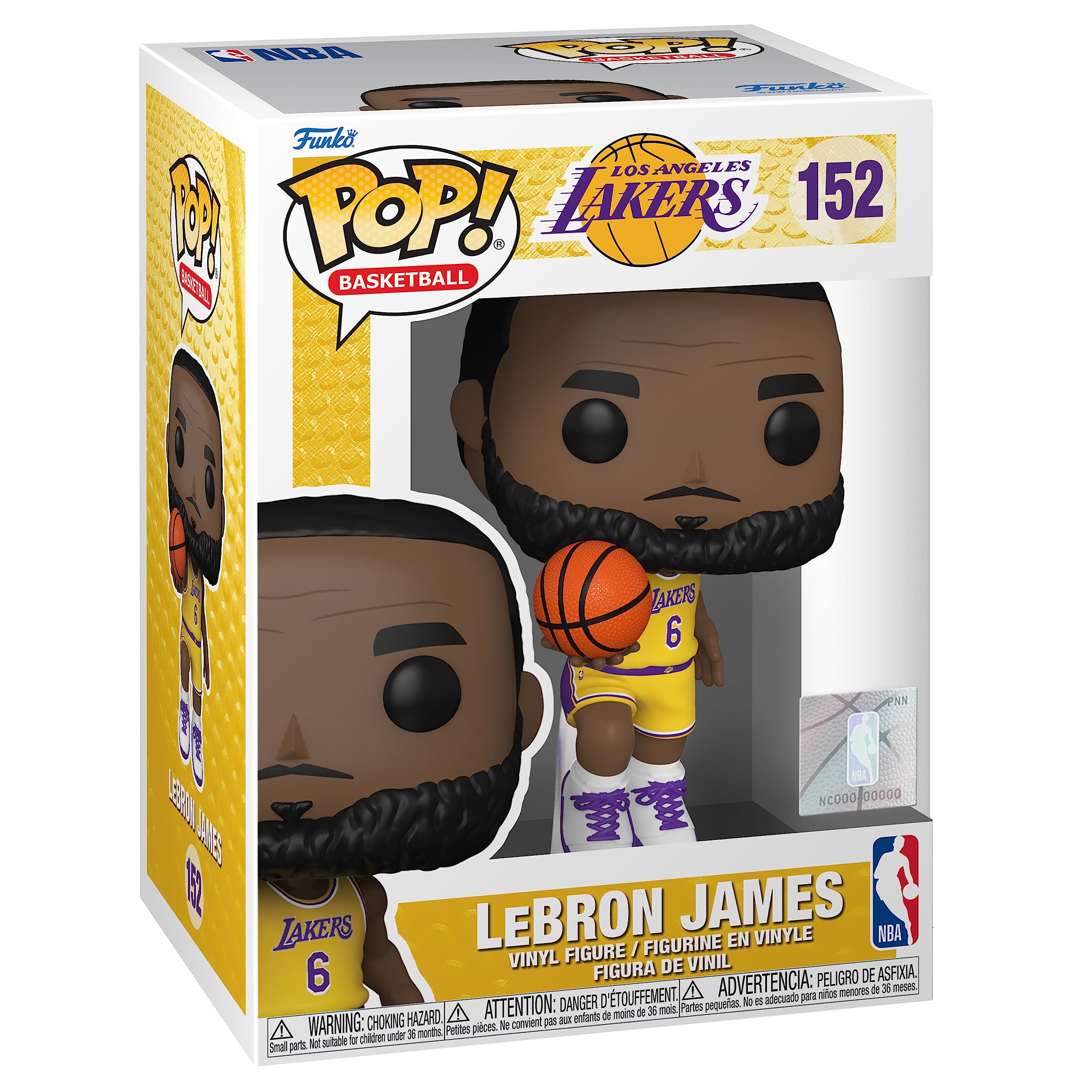 Funko POP! NBA: Lakers - LeBron James #6 - Collectable Vinyl Figure - Gift Idea - Official Merchandise - Toys for Kids & Adults - Sports Fans - Model Figure for Collectors and Display