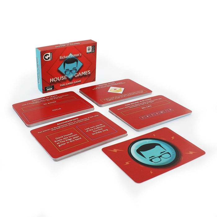 Ginger Fox Official Richard Osman's Official House Of Games Card Game - Based on The Hit BBC Series - Hilarious Trivia Challenges To Play Including Answer Smash. Get Together For A Fun Games Night In