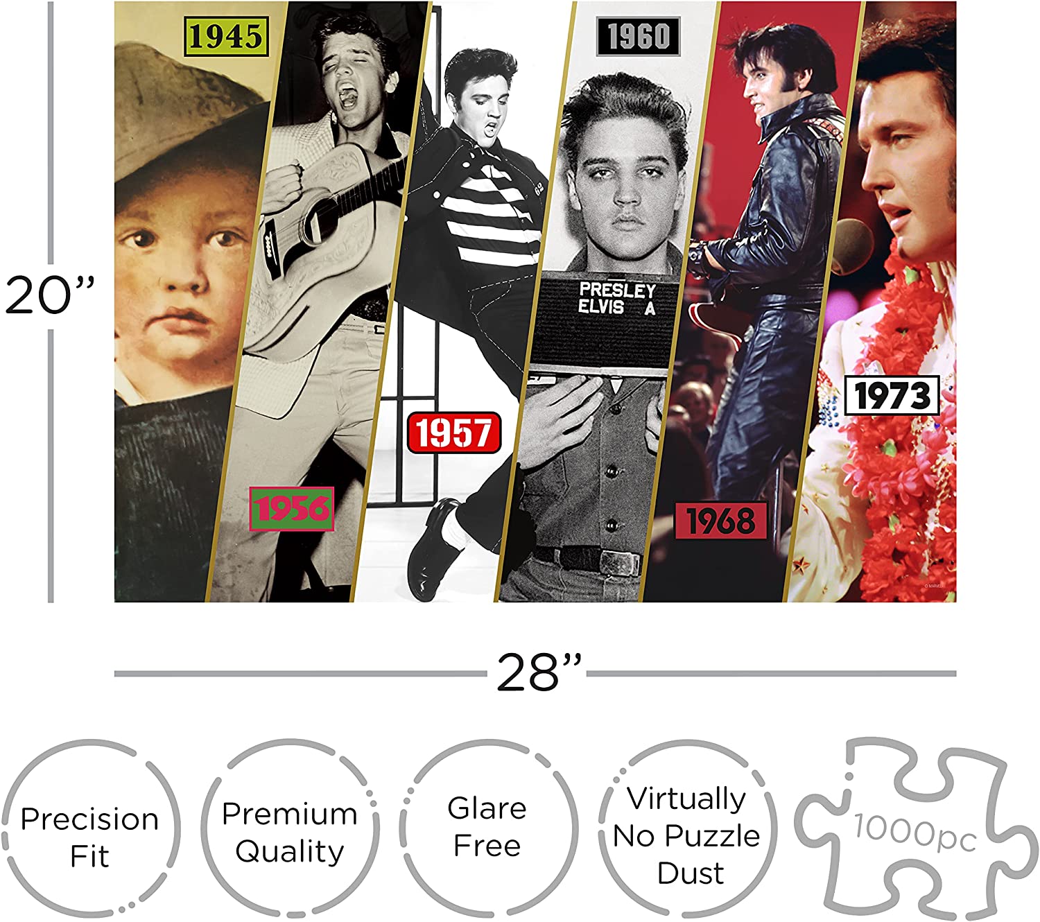 AQUARIUS - Elvis Presley Timeline 1000 Piece Jigsaw Puzzle