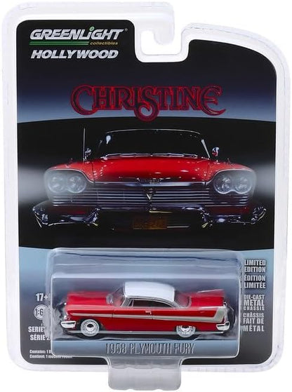 Greenlight- Christine Auto in Miniatura da Collezione, Colore Rosso/Bianco, 44830/6