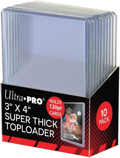 Ultra Pro - 3 x 4 Inch Toploaders Super Thick Clear (10 Count