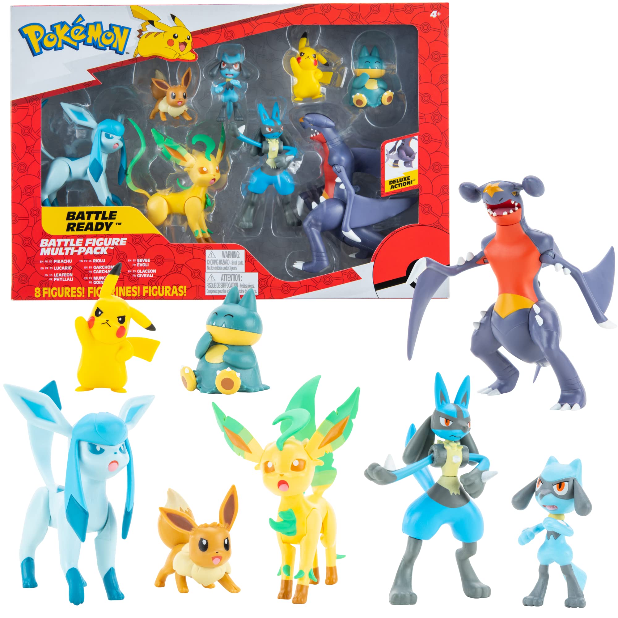 Pokemon 37750 Pack DE 8 FIGURAS BOTI BATALLA Region SINNOH, Aluminium