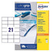 Avery 3652 self-adhesive Multipurpose/copier Labels, 21 labels per A4 Sheet, White (100 Sheets