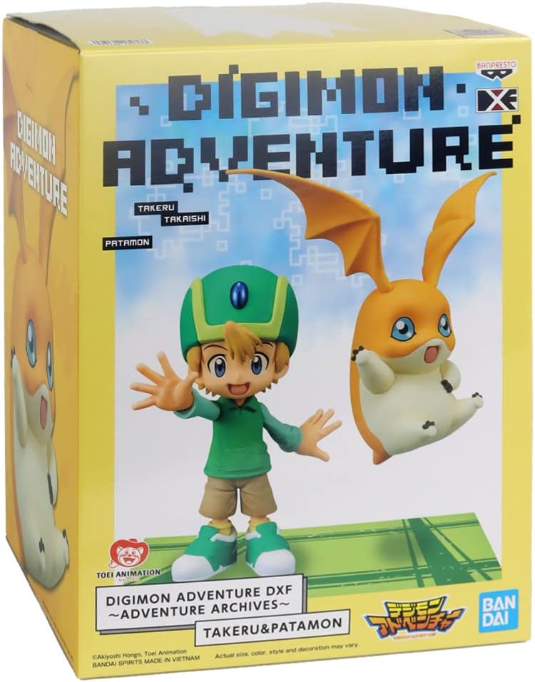 Banpresto Figura de Accion Takeru&Patamon - Digimon Adventure Dxf - Adventure Archives 15cm BP18976 Multicolor
