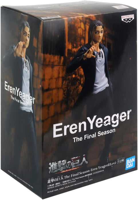 Banpresto Attack ON Titan The Final Season-Eren Yeager＆Levi-(A:Eren Yeager