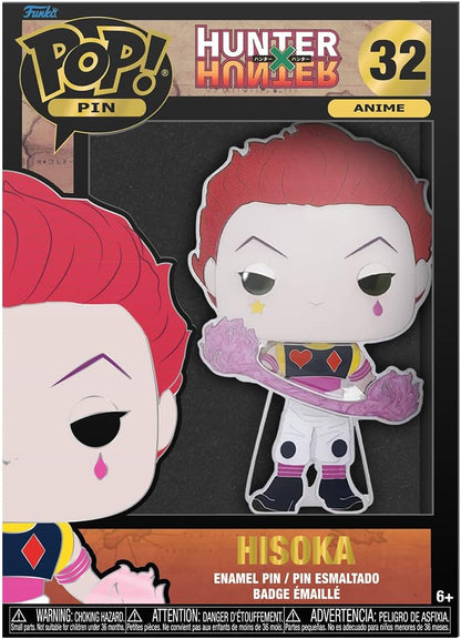 Loungefly POP! Large Enamel Pin HUNTERxHUNTER: Hisoka - Hunter X Hunter (HXH) Enamel Pins - Cute Collectable Novelty Brooch - for Backpacks & Bags - Gift Idea - Official Merchandise