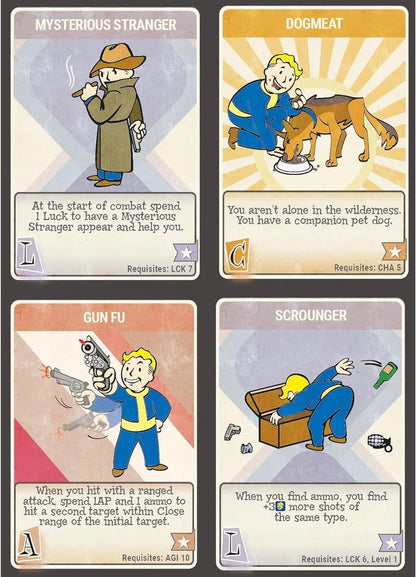 Modiphius Entertainment Fallout: The Roleplaying Game Perk Cards - RPG Accessory, Roleplaying Game