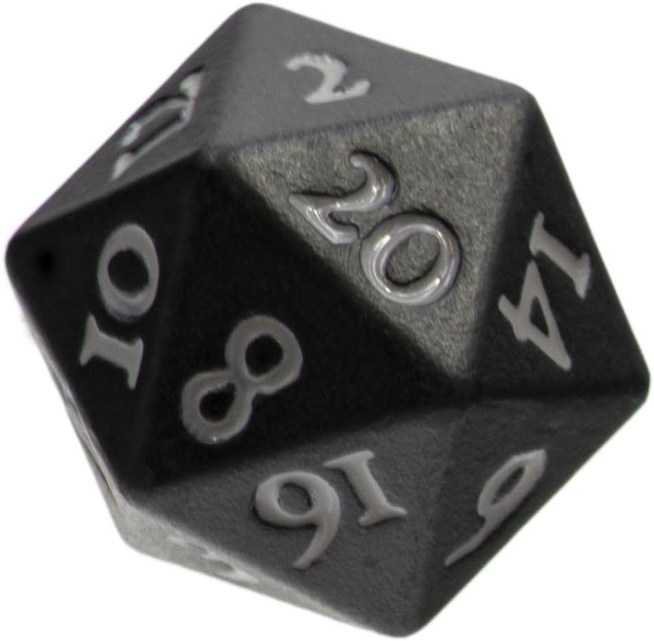 Ultra Pro - Vivid Heavy Metal D20 - Negro