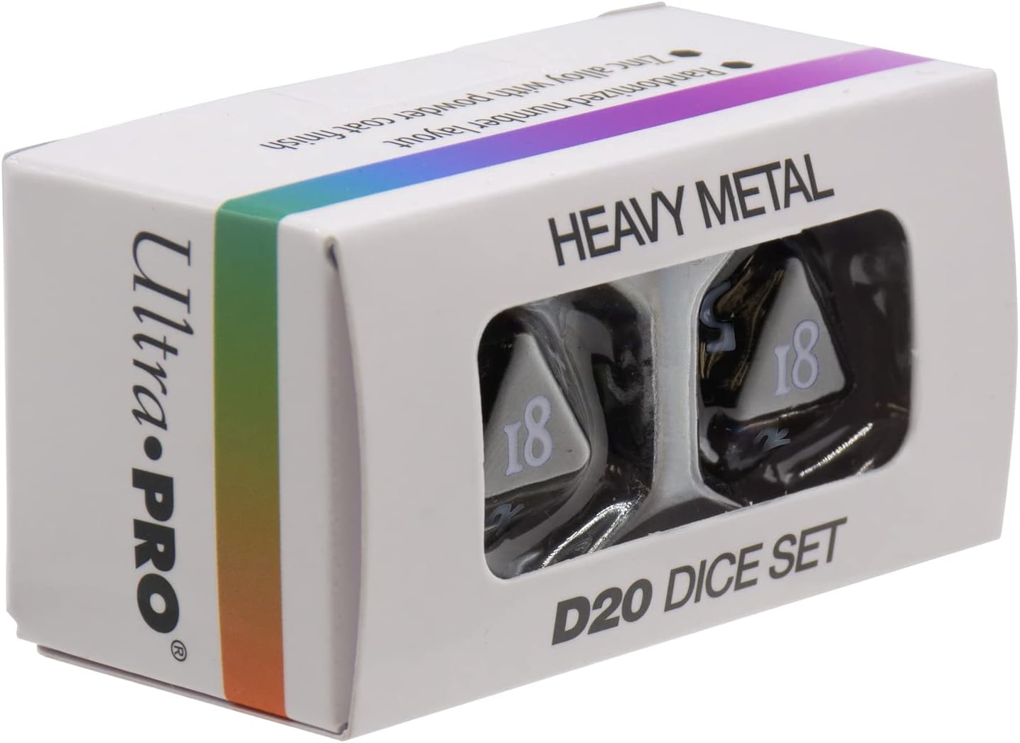Ultra Pro - Vivid Heavy Metal D20 - Negro